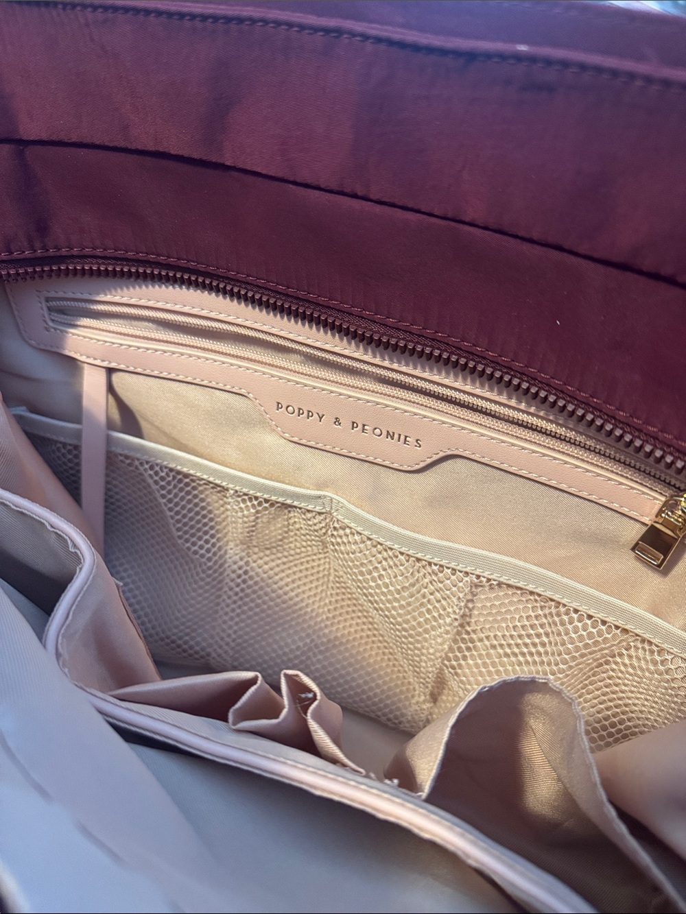 Poppy and peonies daily tote bag - Picture 6 of 6
